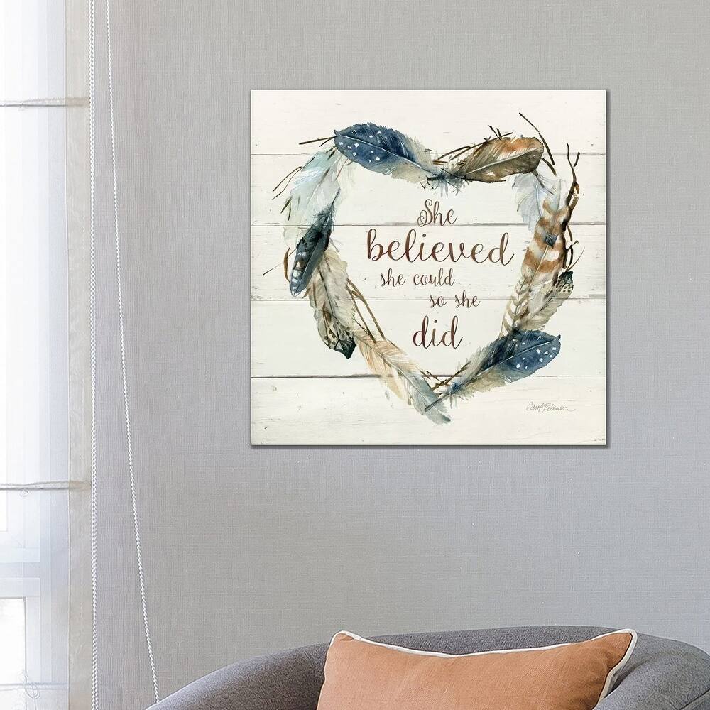 iCanvas "She Believed She Could" by Carol Robinson Canvas Print
