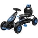 preview thumbnail 10 of 8, Adjustable Kids Pedal Go-Kart with Rubber Wheels and Handbrake - Blue