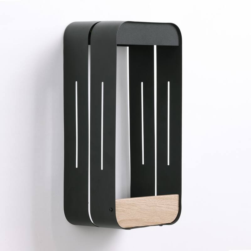 4 Pack Solar Rectangle Frame Integrated LED Sensor Outdoor Wall Light