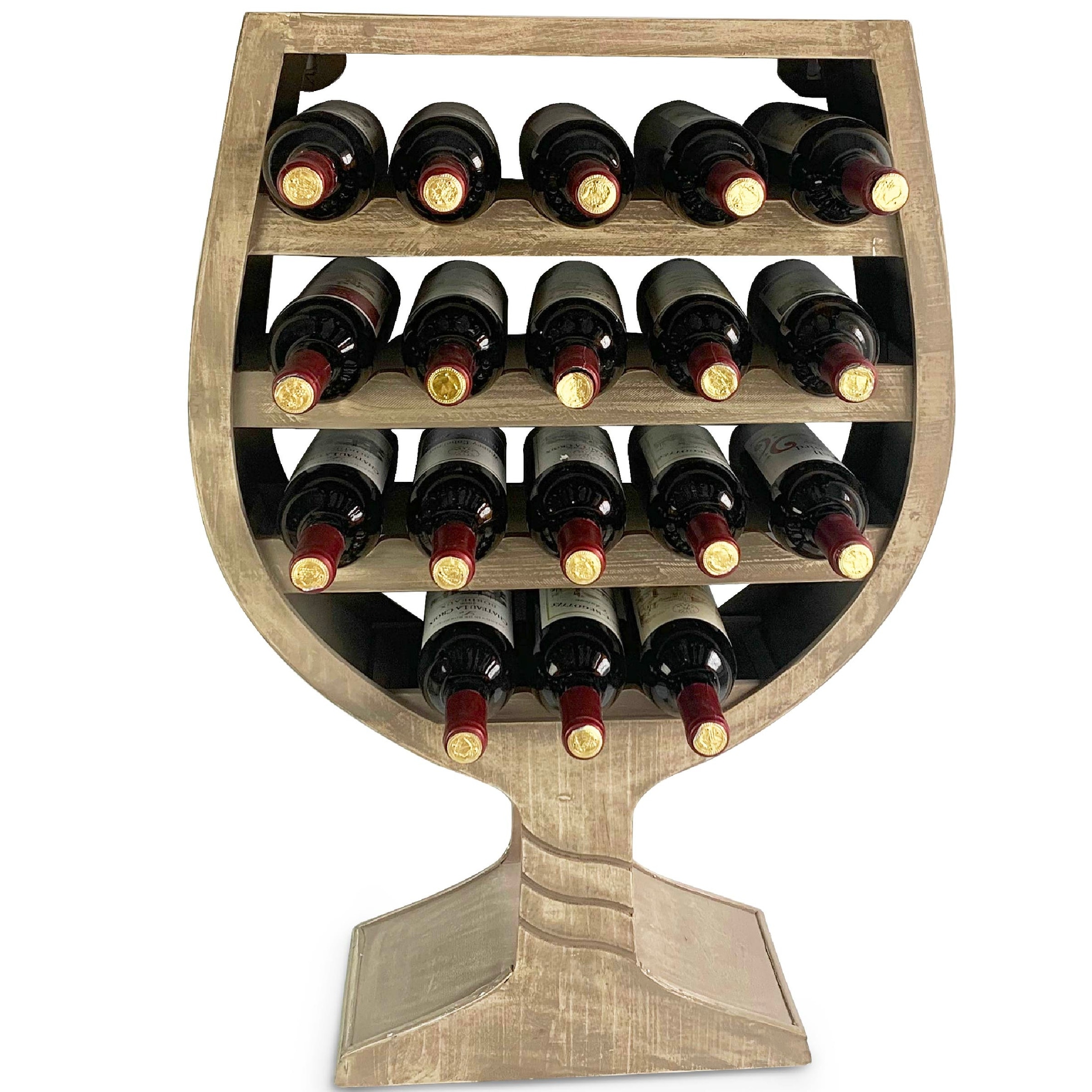 Heart shaped wine on sale rack