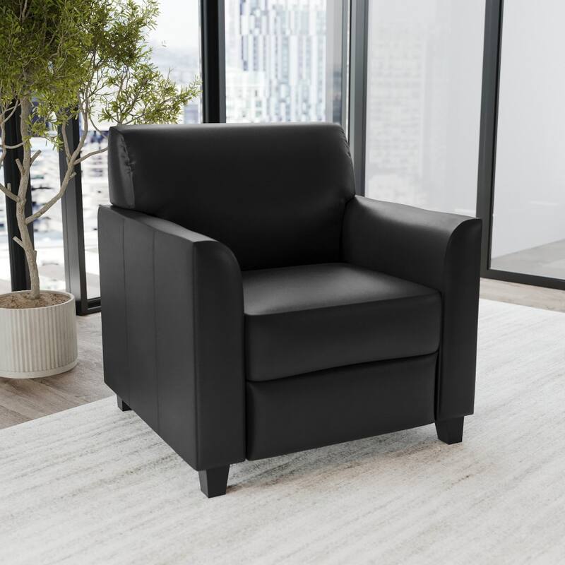 LeatherSoft Chair with Clean Line Stitched Frame - 30.5"W x 29"D x 31.5"H