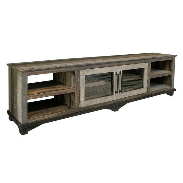 slide 2 of 3, Greenview Loft Solid Wood TV Stand - 93"