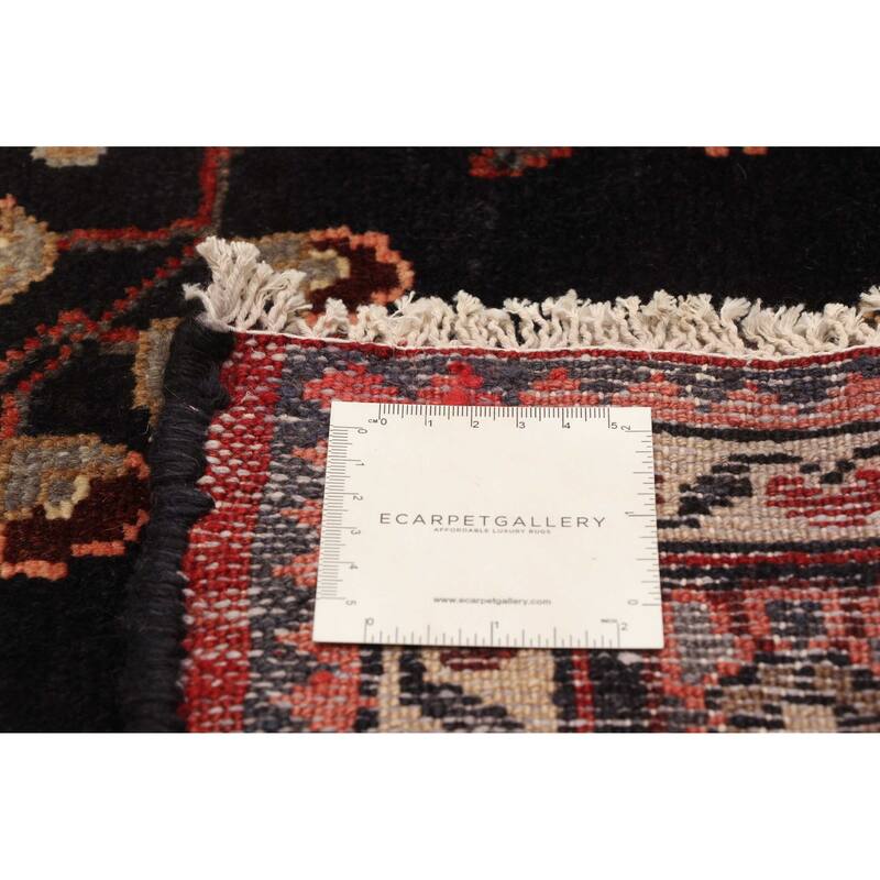 ECARPETGALLERY Hand-knotted Anatolian Vintage Navy Wool Rug - 4'11 x 6'3