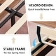 preview thumbnail 5 of 12, Javlergo Twin Size Kids Bed Frame with Adjustable Height Headboard Bed Frame with Heavy Duty Frame No Box Spring Needed