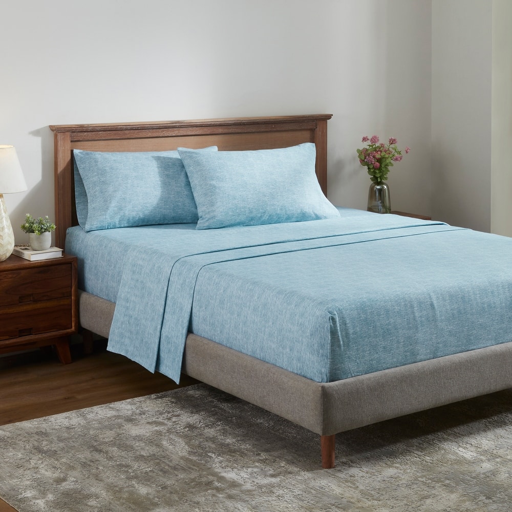 Superior Melange Flannel Cotton Sheet Set