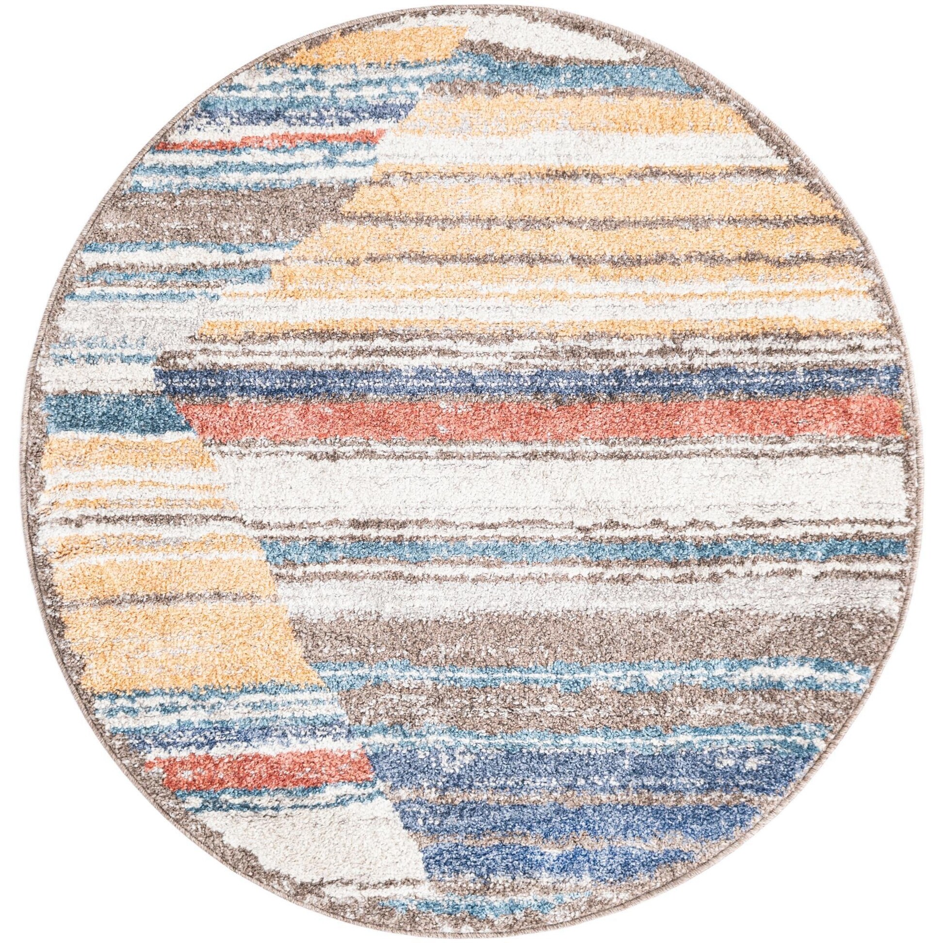 Dorothy Cream Faux Leather Backless Swivel Counter Stool - N/A - On ...