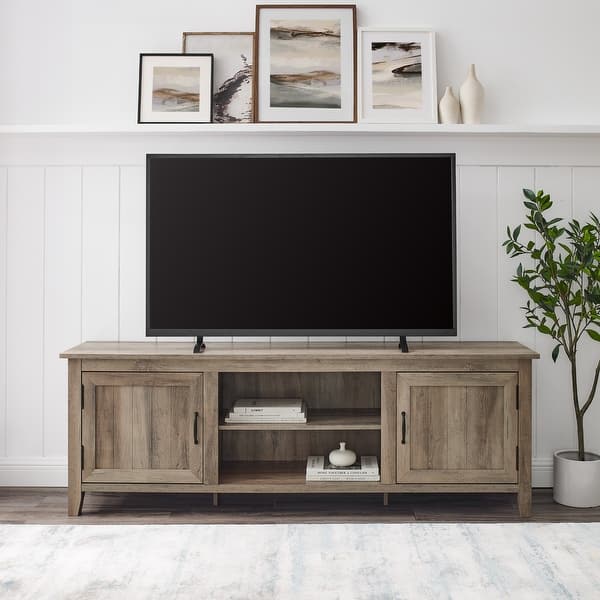 slide 1 of 41, Middlebrook Wind Gap 70-inch Groove Door TV Console