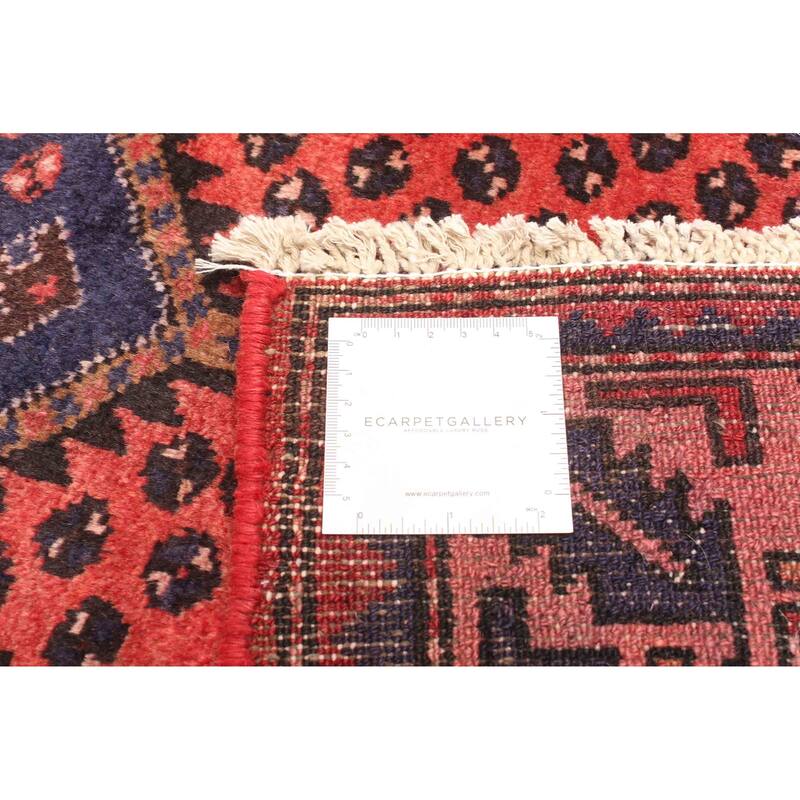ECARPETGALLERY Hand-knotted Andelz Red Wool Rug - 3'5 x 9'10