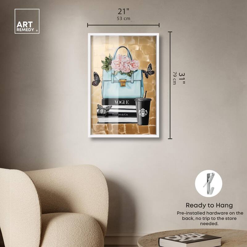 Golden Era of Glam Books Shadowbox by Art Remedy