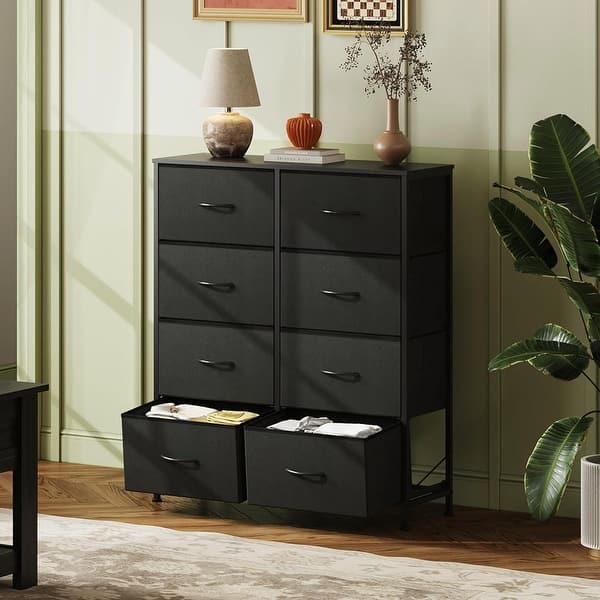 slide 2 of 6, Baby Dresser for Bedroom Kids Room with 8 Fabric Drawers