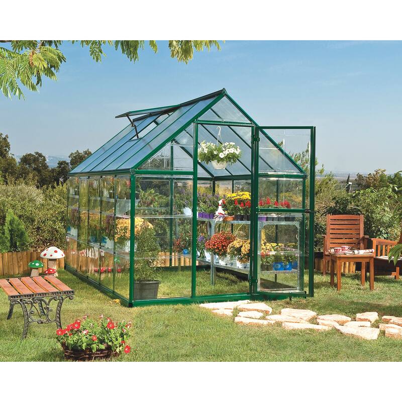 Hybrid 6 ft. Green/Clear DIY Greenhouse Kit
