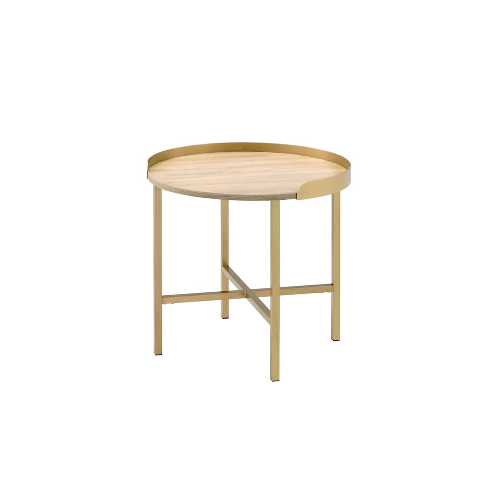 Mithea Oak Table Top & Finish End Table Modern End Table Solutions，Compact End Table Collection