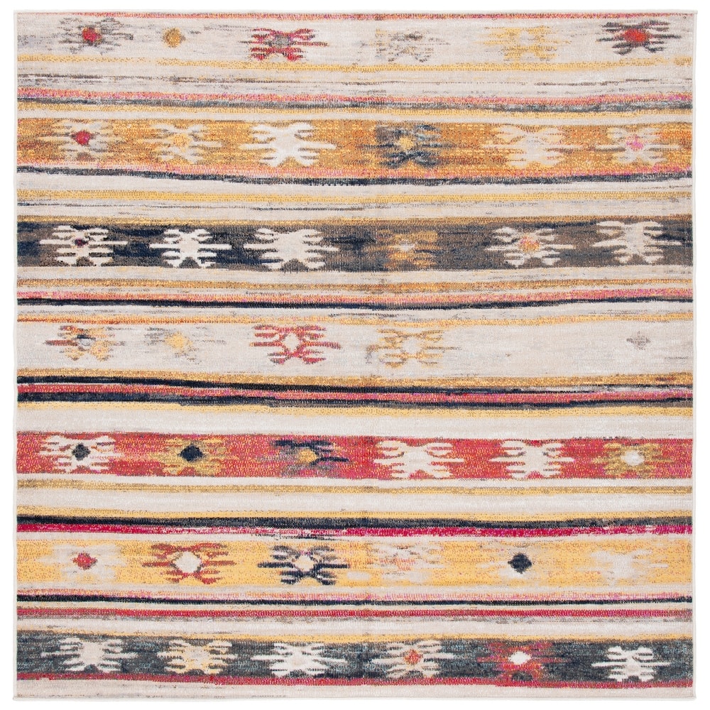 SAFAVIEH Montage Framhild Indoor/ Outdoor Waterproof Patio Backyard Rug