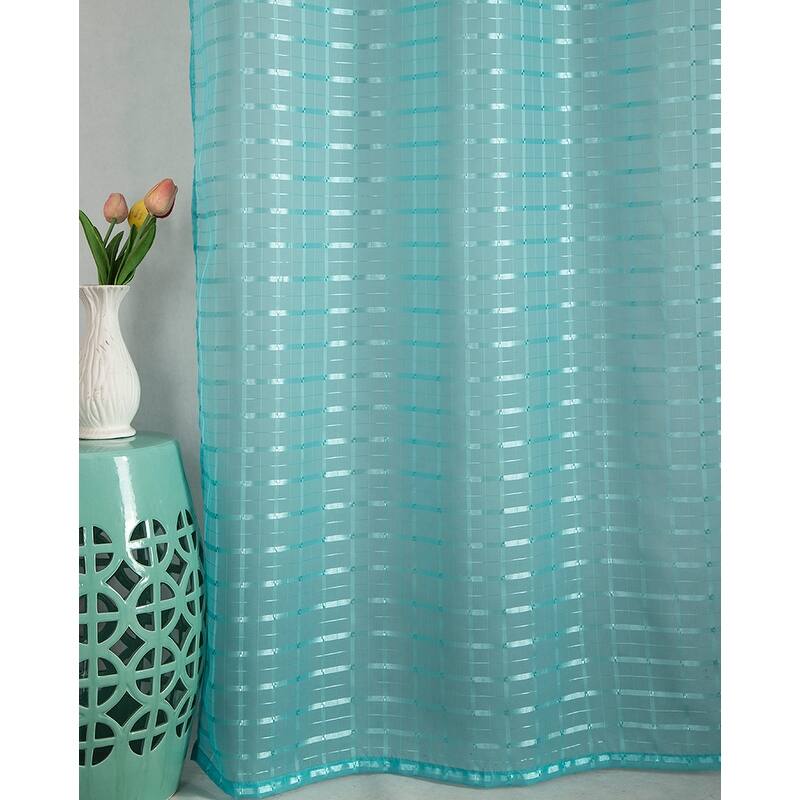 Porch & Den Modena Box Voile 90-inch Grommet Curtain Panel