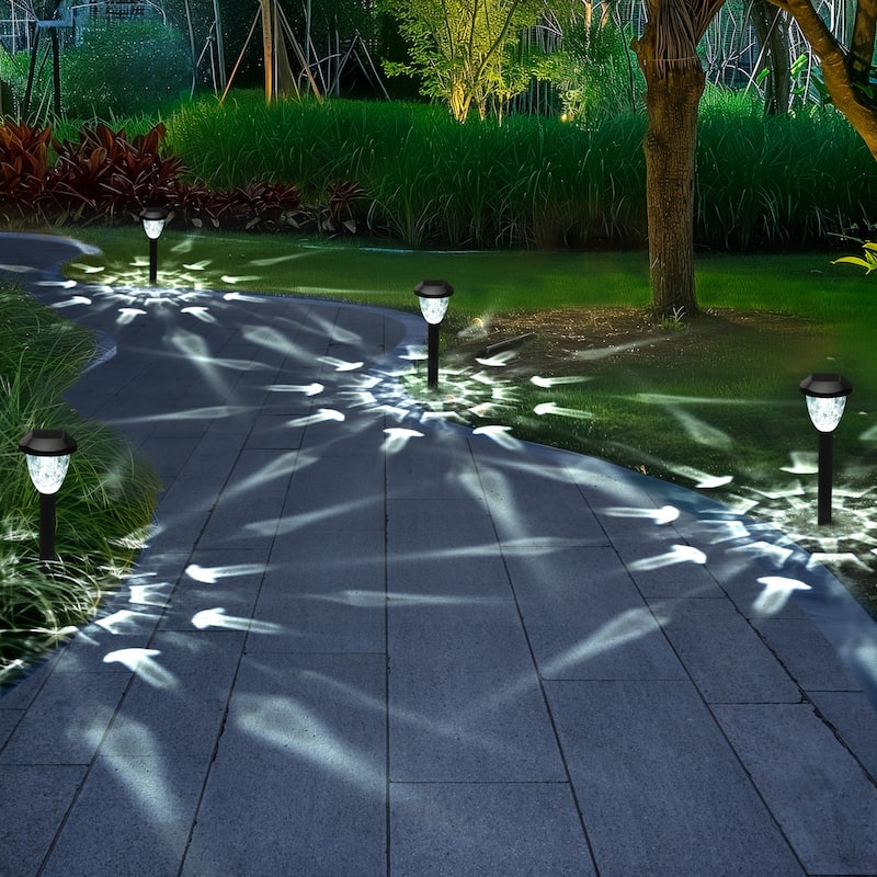 Solar Outdoor Lights, Bright Solar Pathway Lights, Waterproof Solar Lights, Cold White