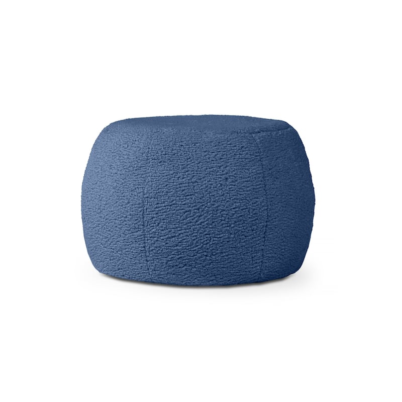 Jaxx Ellis Pouf - Modern Shearling Faux-Lamb Plush Fleece Ottoman