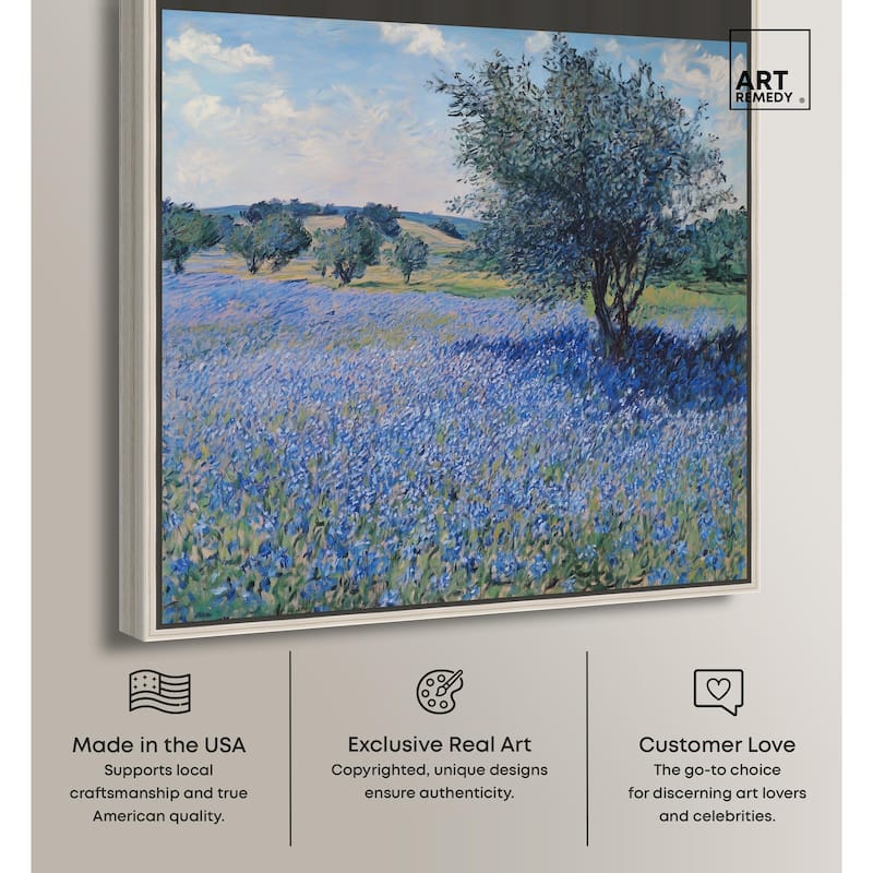 Bluebonnet Meadow II Canvas by Art Remedy