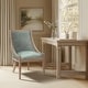preview thumbnail 26 of 60, Martha Stewart Bedford Elmcrest Upholstered Dining Chair with Nailhead Trim