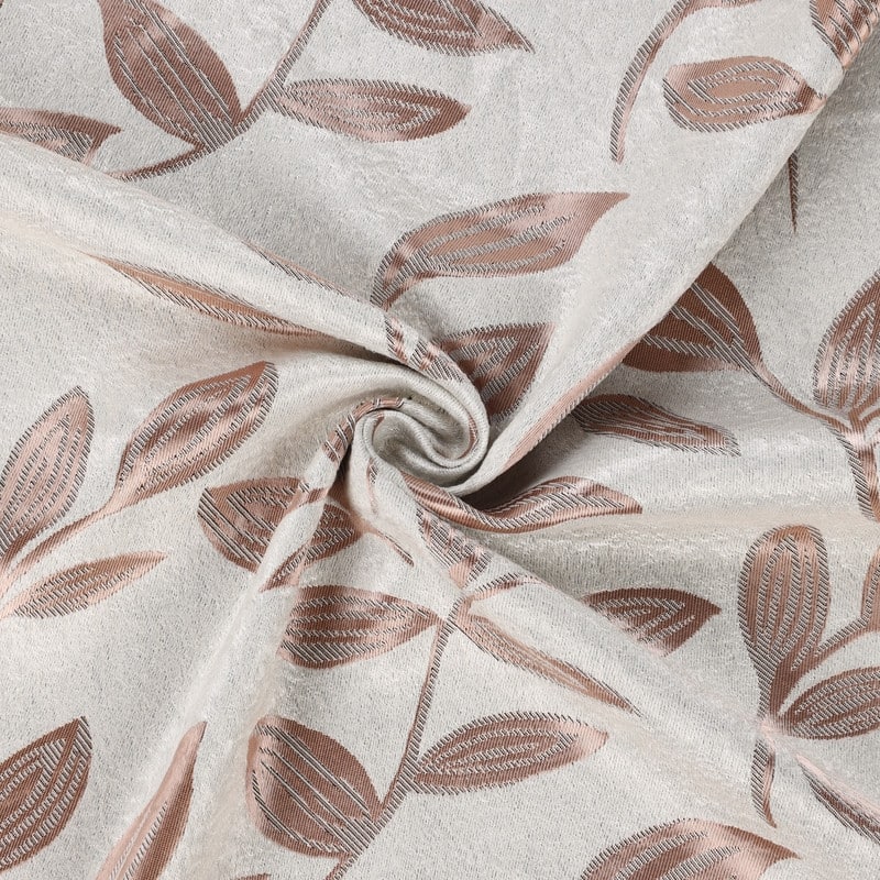 Superior Modern Bohemian Leaves Room Darkening Curtains with Grommets