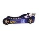 preview thumbnail 3 of 17, Twin Kids Racing Car Floor Bed with LED Night Light, Safety Guardrail, and Sturdy Wood Slat Support