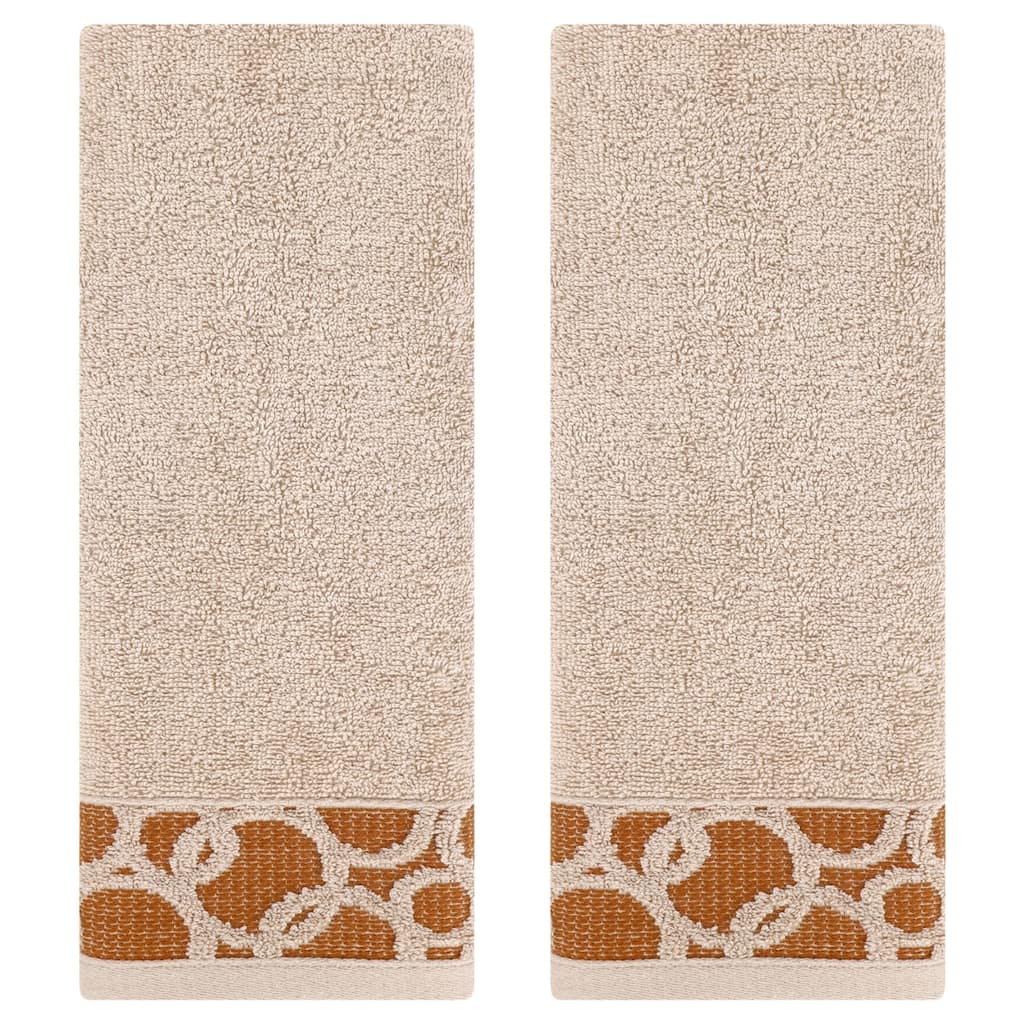 Cotton Jacquard Hand Towels, 13" x 29" Home Soft Absorbent Hand Towel for Bathroom, Face, Gym and Spa