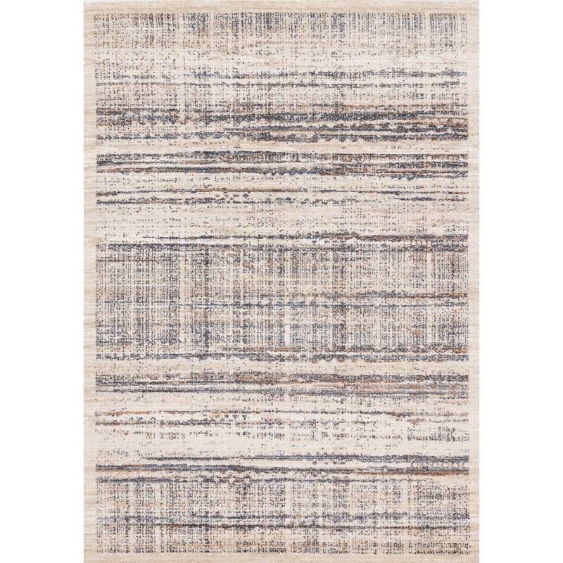 HomeRoots Abstract Modern Rectangle Area Rug - 5' X 8'