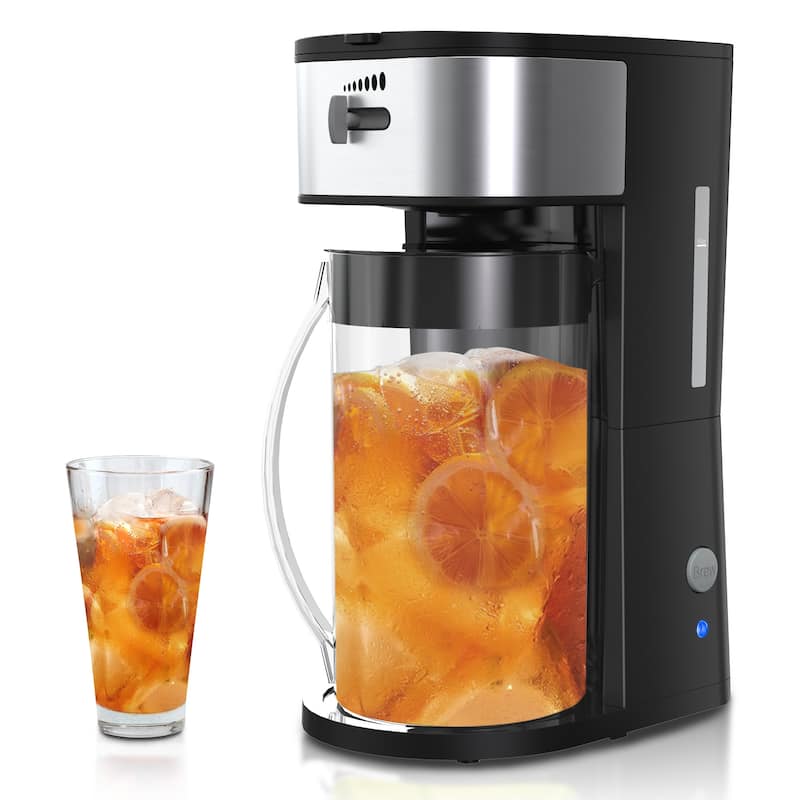 Iced Tea Maker with 2.5-Quart Pitcher 7 Cups Coffee Machines - Black