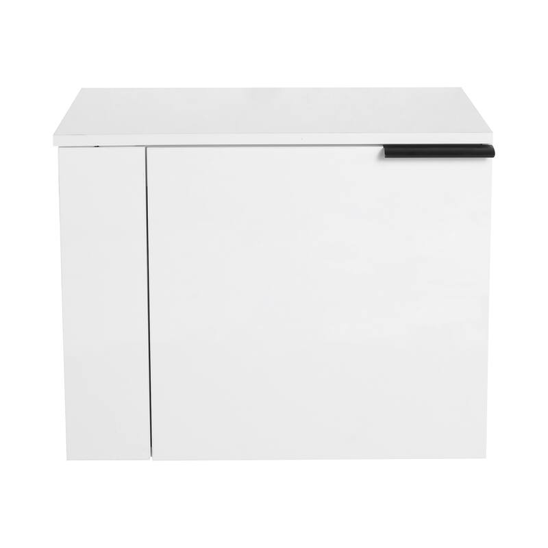 24" Oak Bathroom Vanity Cabinet with Generous Storage, Soft-Close Doors, and Easy Assembly (Sink Not Included)