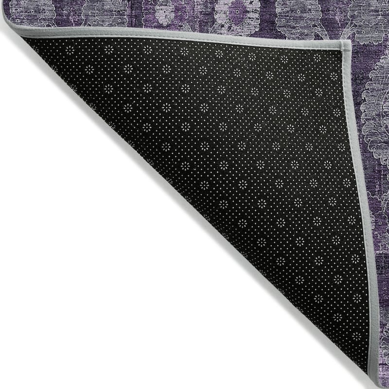 HomeRoots Damask Transitional Rectangle Outdoor Rug