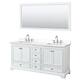 Option White / White Quartz Top / Polished Chrome