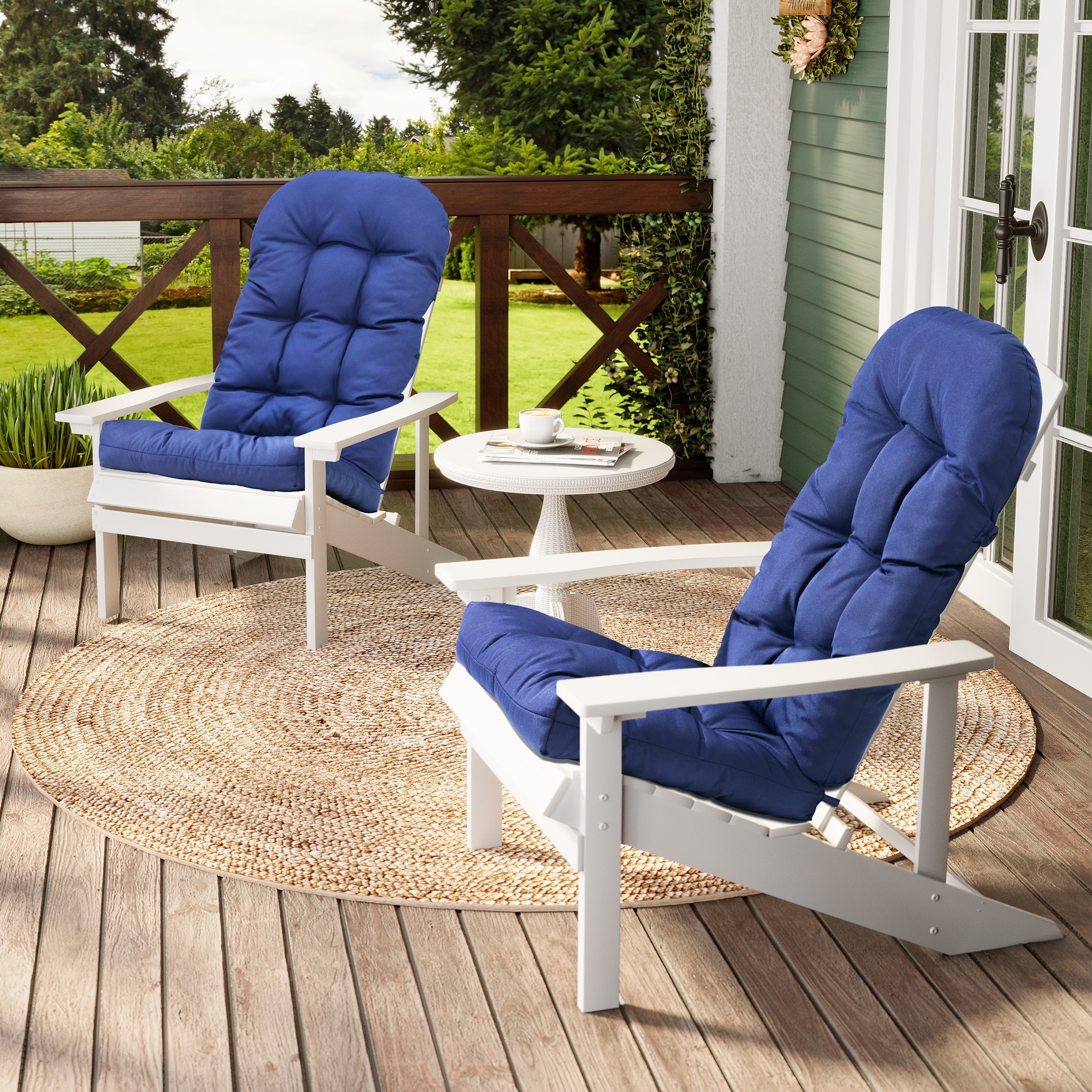 Adirondack Style Patio Outdoor Chair Cushion for Adirondack Chair or Lounge Rocking Chair See picture On Sale Bed Bath Beyond 39957611