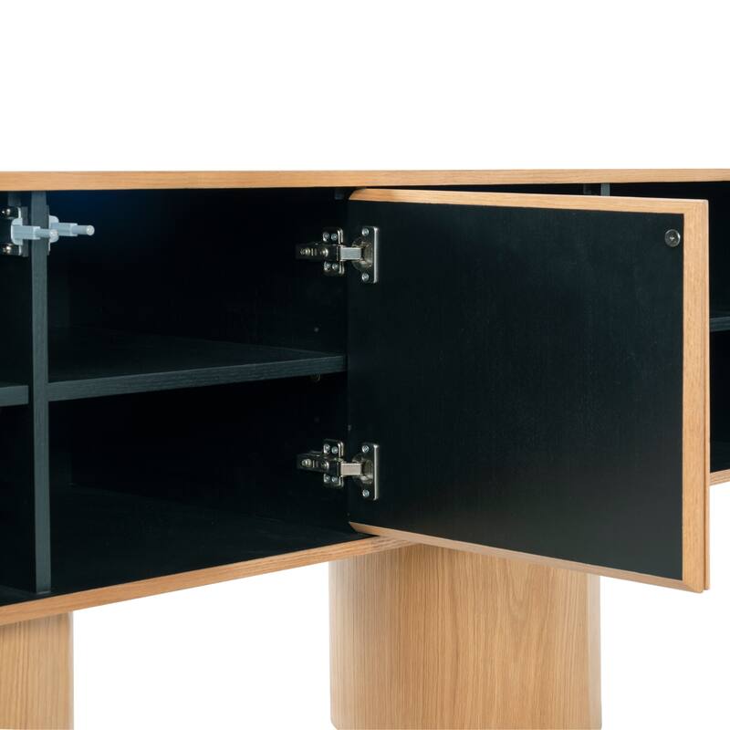 SAFAVIEH Couture Alberti Wood Sideboard - 71"W x 20"D x 29"H