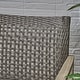 preview thumbnail 9 of 14, Hampton Outdoor Wood and Wicker Sofa by Christopher Knight Home