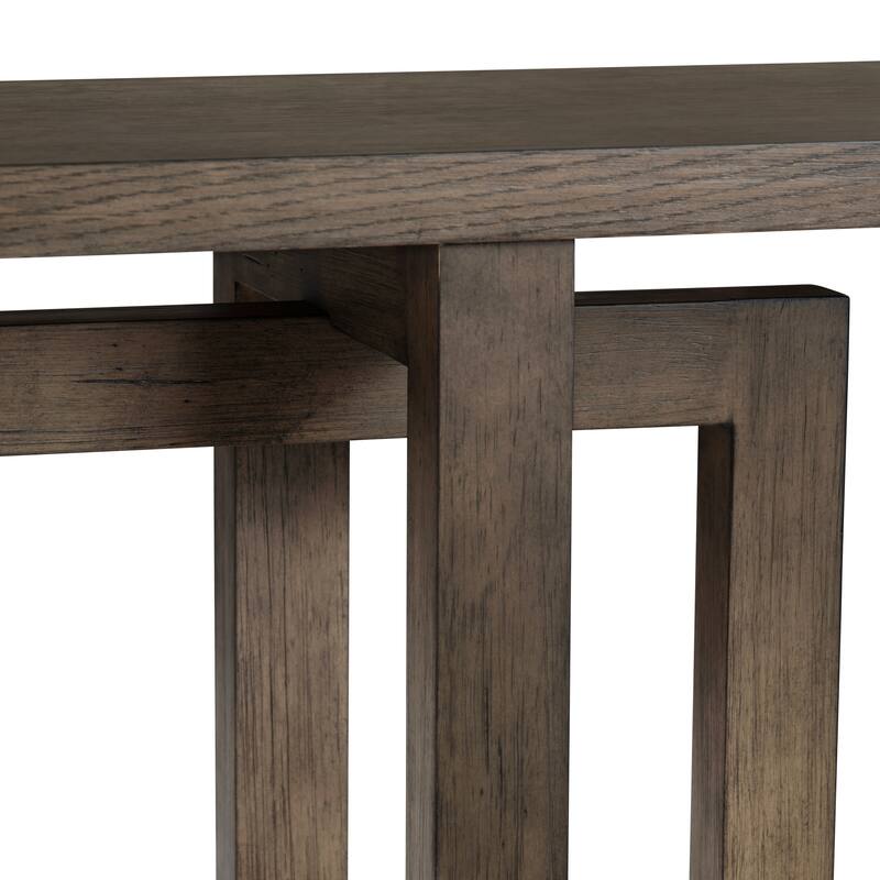80 in. Brown Solid Wood Accent_Console_Sofa Table