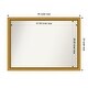 preview thumbnail 100 of 191, Wall Mirror Choose Your Custom Size - Extra Large, Townhouse Gold Wood