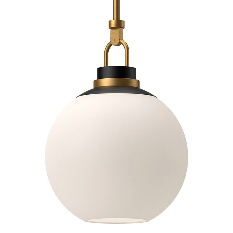Alora Lighting PD520516OP Copperfield 16" Wide Pendant with Opal Glass - Aged Gold