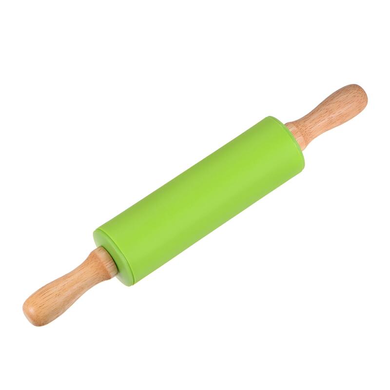 Silicone Rolling Pins for Baking 31cm x 4.2cm Green