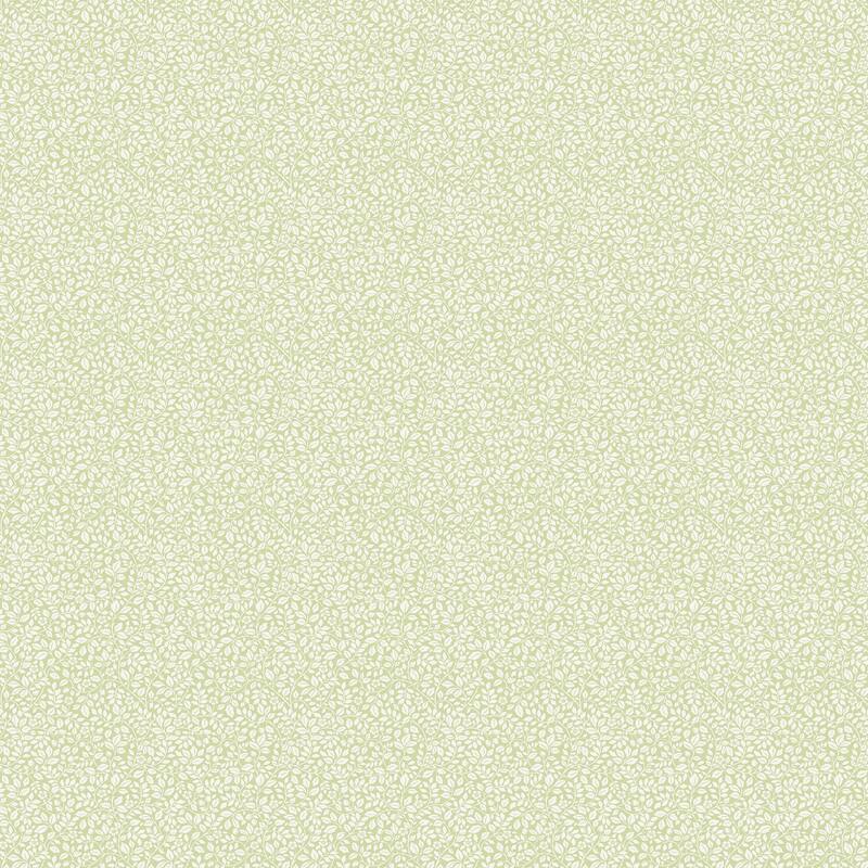 Galerie Wallcoverings Miniatures 3 Collection Full Mini Floral Trail Matte Finish Vinyl on Non-woven Wallpaper Roll - 33-feet long x 21-inches wide - Sage Green