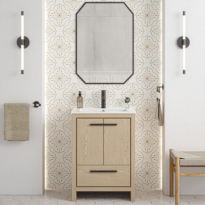 Virage 24 Freestanding, Bathroom Vanity In Natural Oak
