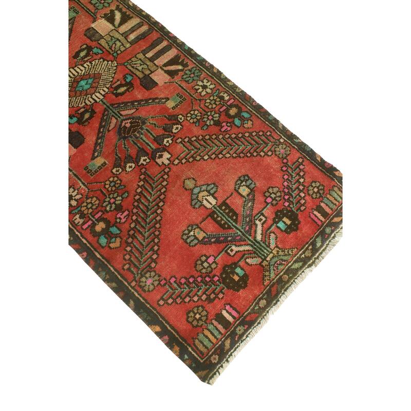 Noori Rug Fine Vintage Distressed Hrocby Rust/Beige Runner - 2'6" x 13'3"