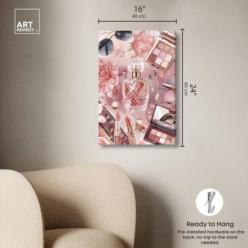 Glam Sparkle Lay Out II Canvas by Art Remedy, Gallery Wrapped