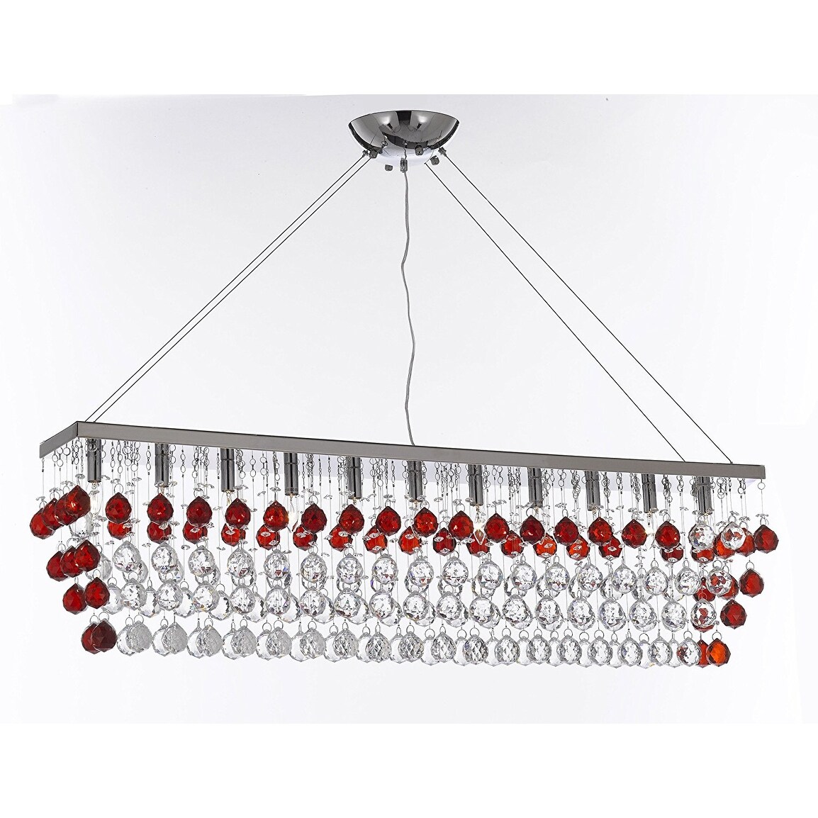 Modern Crystal RainDrop 11 Light Chandelier - Chandeliers For Bedrooms by Overstock.com
