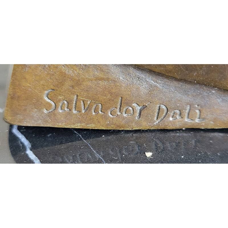 Cello Bronze Metal Sculpture Statue Figure Collectible Musician Musical Instrument Decor Dali