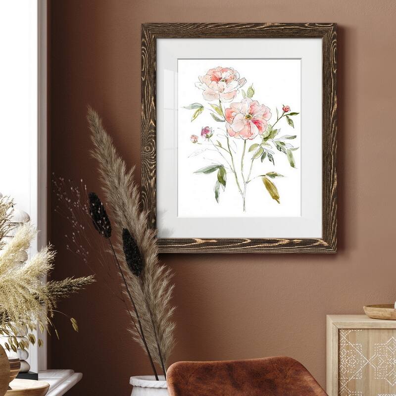 Sketchbook Cottage Rose I-Premium Framed Print - Ready to Hang