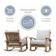 preview thumbnail 19 of 35, Cambridge Casual Leon Teak Outdoor Rocking Chair with Cushion