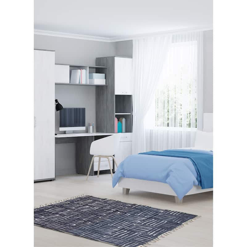 Tangier Navy Rug 5'0" x 7'9" - 5'0 x 7'9