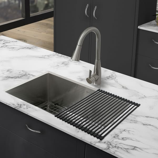 slide 2 of 35, Swiss Madison 17" x 13" Kitchen Sink Grid Black