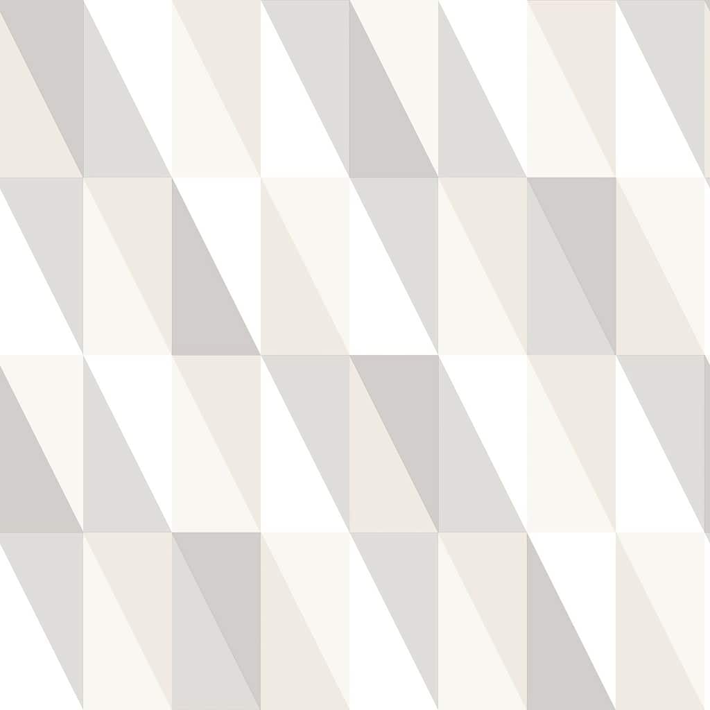 Chesapeake Inez Neutral Geometric Wallpaper - 20.9 x 396 x 0.025