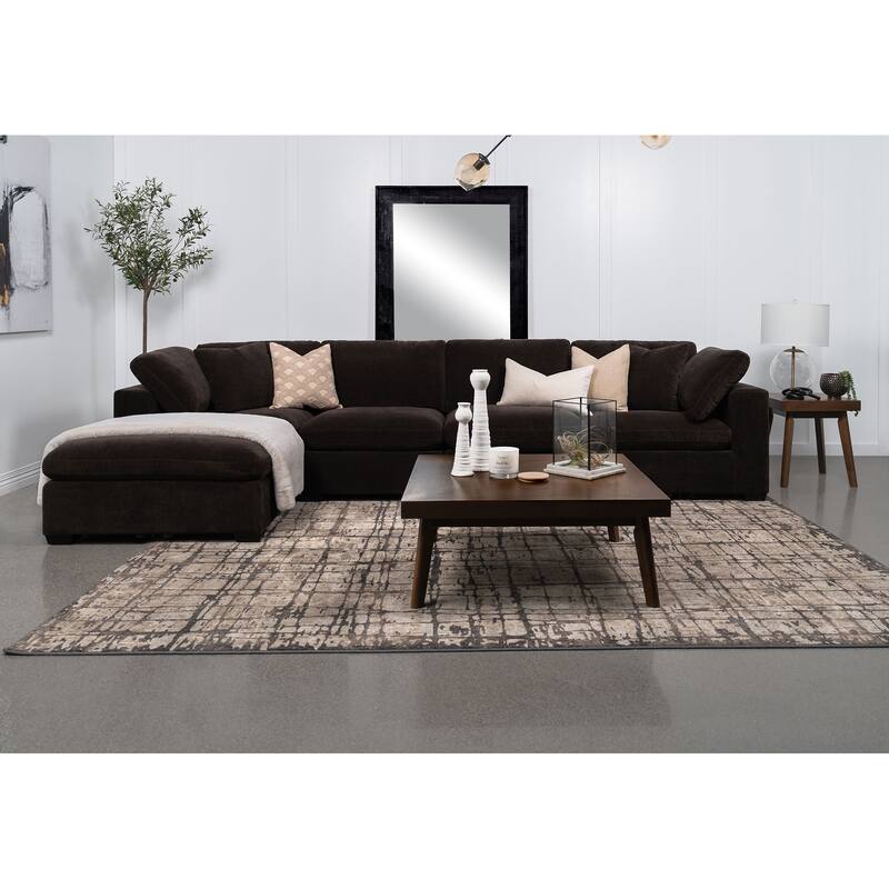 Modern Upholstered Ottoman for Living Room Bedroom