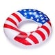 preview thumbnail 1 of 6, Swimline 36" Round Inflatable Patriotic American Flag Swimming Pool Tube Float - 0.65